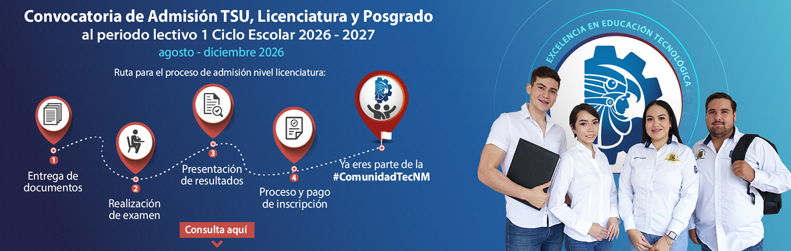 Convocatoria de Admisión TecNM